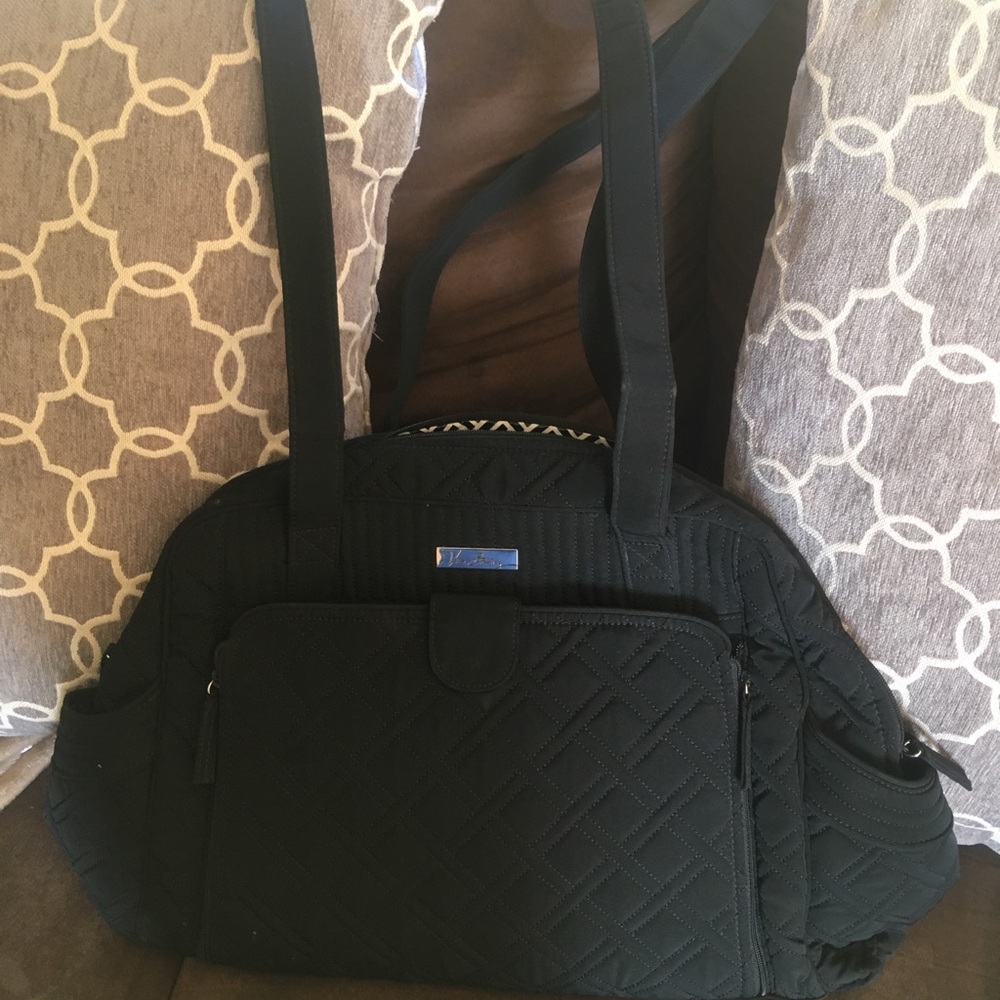 Black Vera Bradley diaper bag